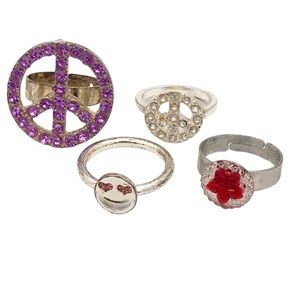 Bundle Set of Peace Ring Set